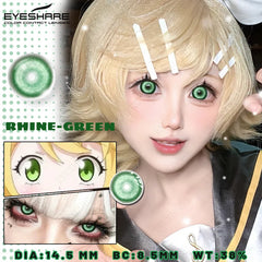 YICKYUE  -  1pair Green and Red Anime Cosplay Colored Contact Lenses for Cosplayers: Daily, Party, and Eye Beauty Makeup Contacts