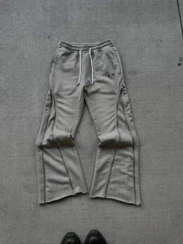 Hearujoy Streetwear Baggy Casual Pants Y2K Retro Zipper Decoration Sweatpants Pants Men Women Harajuku Hip Hop Letter Jogging Trousers