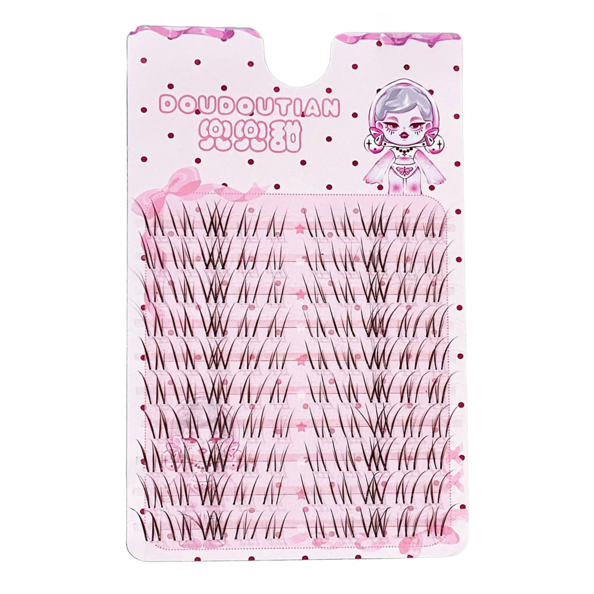 YICKYUE  -  3/10 Rows Sweet Brown Wispy False Eyelashes Natural Airy Manga Style Eyelash Extension For Beginners 7-12mm Perfect Eye Makeup