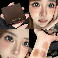 YICKYUE  -  4 Colors In 1 Eyeshadow Palette Glitter Pearlescent Matte Eye Shadow Shimmer Makeup Lasting Shadow Highlighter Contour