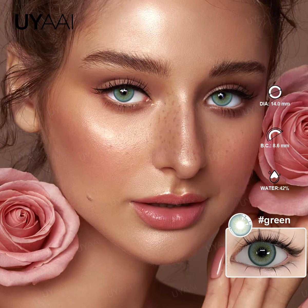 YICKYUE  -  NEW Colored Contact Lenses Natual Pupils Gray Contacts Lenses Green Pupils Women Makeup Blue Pupils Cosmetic Black Lenses