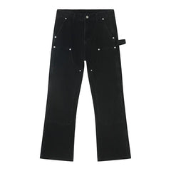 Hearujoy Slim Fit Ruffle Jeans Trend Men Autumn New Korean Style Handsome Double Knee Decoration Straight Denim Pants Fashion 9C1747