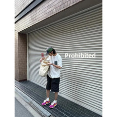 HEARUJOY  -  Loose Fit Korean Retro Drawstring Cargo Shorts Men's Casual Summer New Style Waterproof Versatile Five-Pocket Shorts