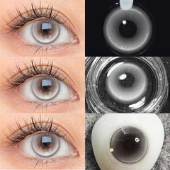 YICKYUE  -  Monaco Brown Prescription Myopia Colored Contact Lenses 14.2mm Multichrome Natural Soft Lens Daily Eyewear Colorcont