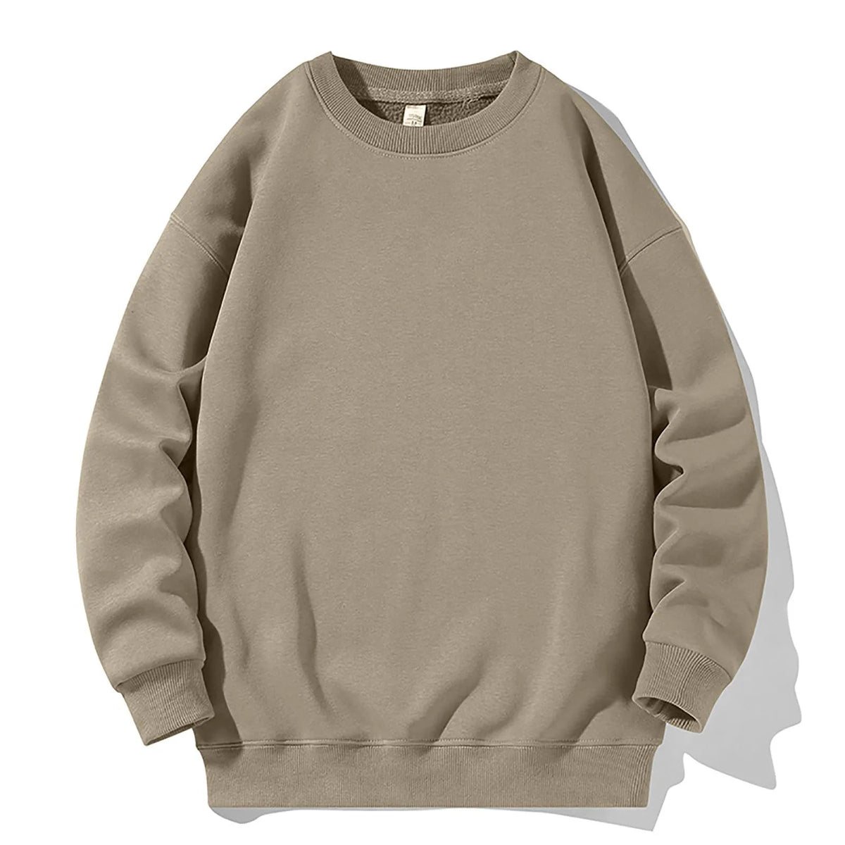 HEARUJOY  -  Male Comfort Round Neck Hoodie And Winter Men'S Trend Loose Wide Version Of Solid Color Round Neck Sweater Hoodies Hombre