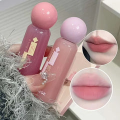 YICKYUE  -  Rose Pink Matte Lipstick Waterproof Cute Lip Mud Velvet Mousse Grey Pink Lip Gloss Non-Stick Cup Lip Tint Makeup Korean Cosmetic