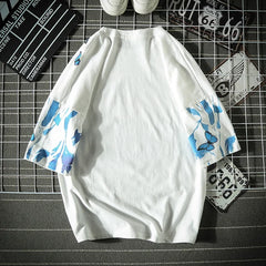 HEARUJOY  -  Hip Hop Butterfly T Shirt Men Oversized T Shirt Print Men Women Graffiti T Shirt Short Sleeve Fashion Streetwear Plus Size Top