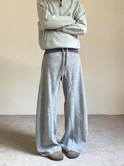HEARUJOY  -  American Lazy Loose ey Wide Leg Knife Sweat Pants Spring Autumn Drape Sports Men Women Casual Long Pants Casual Pants