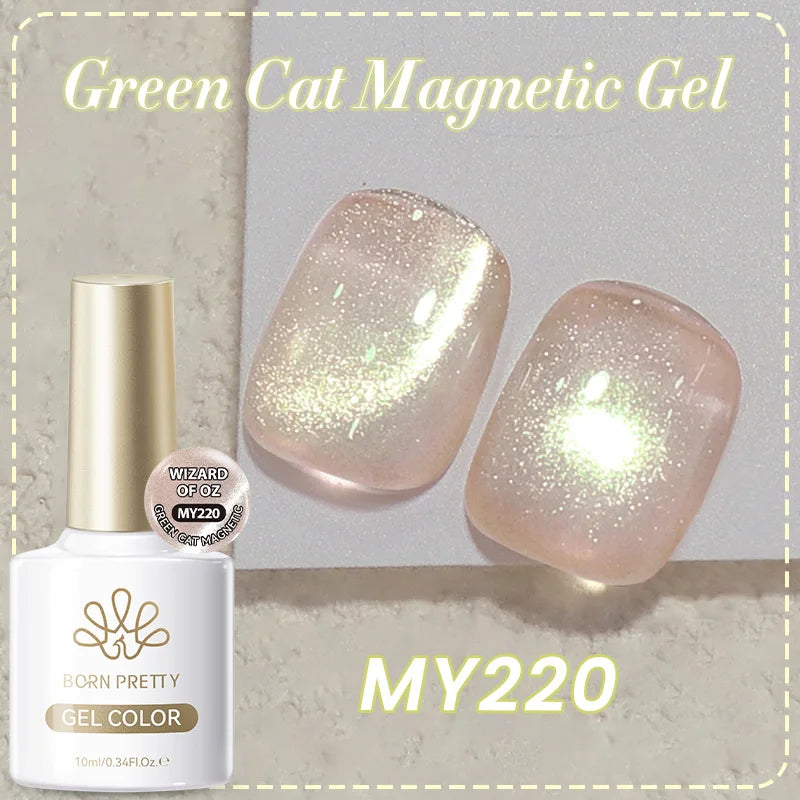 YICKYUE  -  10ml Blue Tears Cat Magnetic Gel Ultra Shining Auroras Glitter Soak Off UV Gel Nail Art Varnish Manicure Supplies
