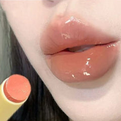 YICKYUE  -  Clear Water Light Solid Lip Gloss Jelly Watery Pink Lipstick Pencil Moisturising Mirror Shimmer Korean Lips Makeup Cosmetics