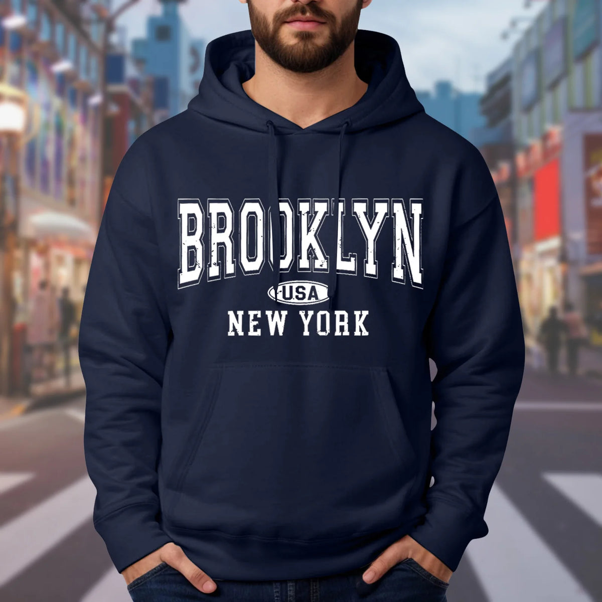 HEARUJOY  -  Men'S Regular Fit Fall Hooded Sweatshirt Men'S Fleece Lined Hooded Sweatshirt Street Casual Mens Sweatshirt толстовка
