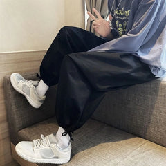 HEARUJOY  -  Pocket Men's Casual Pants Aesthetic Cheap Cotton Vintage Designer Polyester High Quality Trend Spandex Clothes Y2k Male Trousers