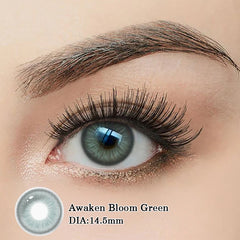 YICKYUE  -  1pair Green Colored Contact Lenses Bueatiful Pupils Contact Lenses with Prescription Blue Gray Pupils Brown Lenses Yearly