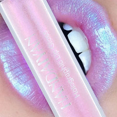 YICKYUE  -  6 Colors Laser Holographic Lip Gloss Liquid Lipstick Mermaid Pigment Longlasting Glitter Lipgloss Waterproof Metallic Lip Makeup