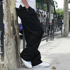 HEARUJOY  -  Loose Work Pants Casual Sports Trousers Cotton Multi-pocket Thin Men