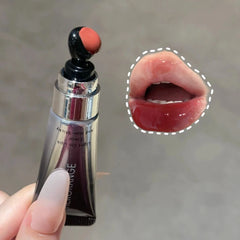 YICKYUE  -  Shimmer Purple Grape Lip Tint Hydrating Plumping Mirror Lipstick Moisturizing Long-lasting Lip Glaze Water Gloss Lipgloss Makeup