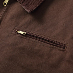 HEARUJOY  -  Classic Detroit Jacket J01 American Vintage Workwear Spring/Fall 100% Cotton Canvas Jacket J97 Loose-Fit Lightweight Coat