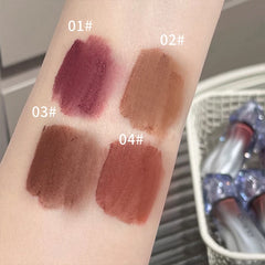 YICKYUE  -  Matte Velvet Nude Lip Mud Natural Long-Lasting Highly Pigmented Liquid Lipstick Portable Finish Lipgloss Tint Cosmetics