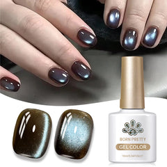 YICKYUE  -  10ml Brown Blue Nail Gel Cat Magnetic Gel Nail Polish Semi Permanent Nail Art Soaking UV LED Nail Salon DIY Gel