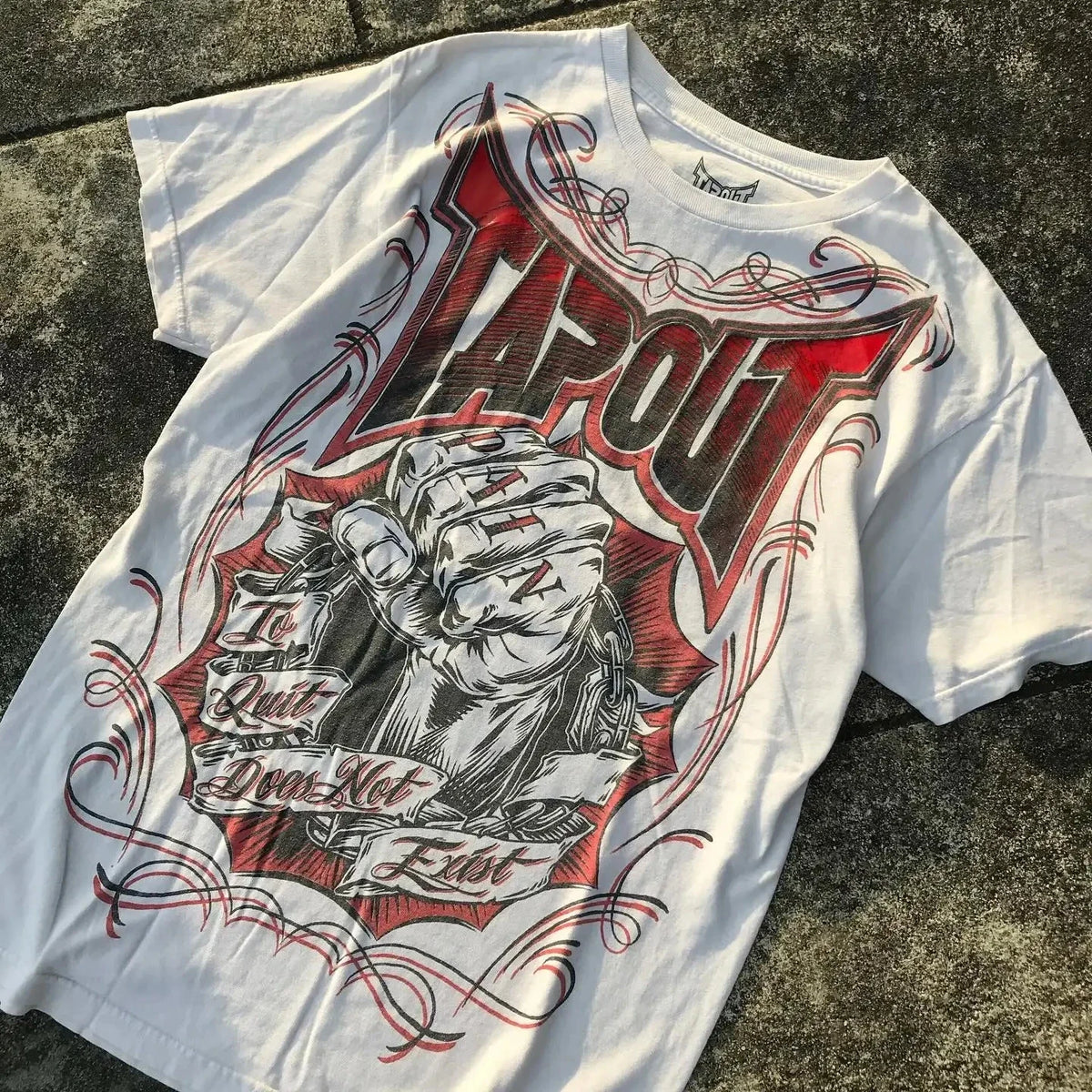 Hearujoy New Tapout Green graffiti Shirts Y2K Mens Graphic Print Oversized T Shirt Harajuku Gothic Round Neck Cotton Short Sleeve Tops