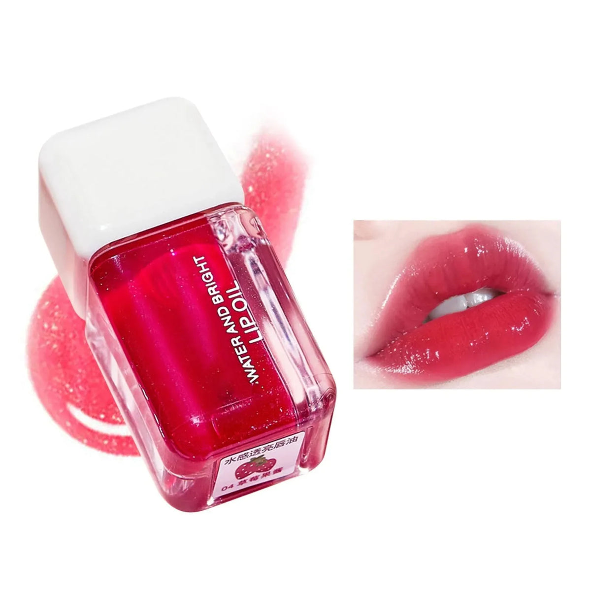 YICKYUE  -  1 Pc Long-Lasting Hydrating Lip Glow Oil for Women Moisturizing Plumping Transparent Lip Gloss Gift for Girls Lip Care