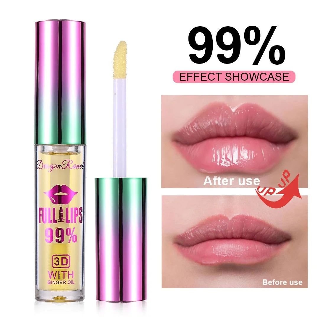 YICKYUE  -  Lasting Volumising Lip Plumper Serum Instant Lips Elasticity Plumping Gloss Oils Reduce Fine Lines Moisturizing Sexy Lip Care
