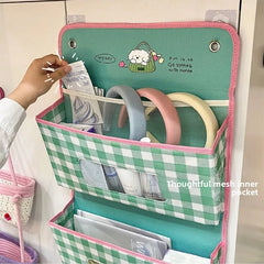 YICKYUE  -  1pc Wall Mounted Underwear Storage Organizer Large Capacity Hanging Storage Bag for Wardrobe Bedroom Door Clothes Sorting