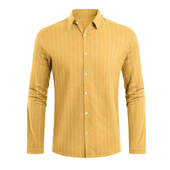 HEARUJOY  -  Trendy Wrinkle-Free Men'S Shirt With Pocket Mens Button Down Long Sleeve Shirts Dress Shirts For Men Work Roupas Masculinas