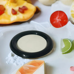 YICKYUE  -  1PCS 8-inch 6-inch, ceramic hand-painted plate, household dessert plate, cake plate, simple red and black Dudu plate.