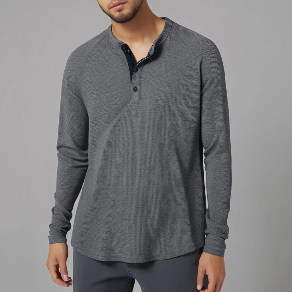 HEARUJOY  -  Mens Bottom Shirt Waffle T-Shirt Mens Solid Color V Neck Long Sleeve Body Shirt Bottom Shirt Bodysuit Men Men Micro Underwear