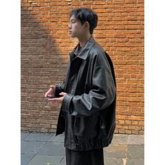 Hearujoy Vintage PU Leather Jacket Men 2024 New Big Pocket High Quality Jackets Mens Fashion Motorcycle Causal Coat 5XL-M