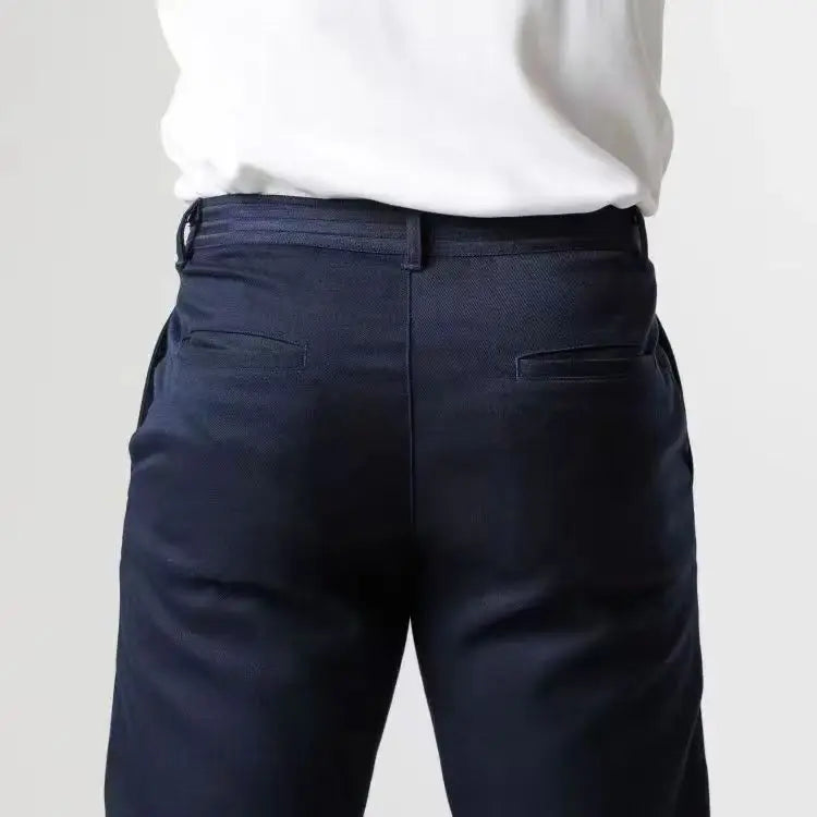 HEARUJOY  -  Spring Autumn New Men's Casual Elasticity Waist Pants Waterproof Solid Trousers Japanese Busines High Guality Long Pant For Male
