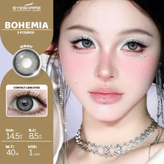 YICKYUE  -  1 Pair Brown Color Contact Lenses for Eyes Big Eyes Natural Lenses Beautiful Pupils Cosmetics Gray Lens Color Women