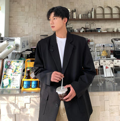 Hearujoy Autumn New Leisure Blazers Men Trendy Casual Suit Jackets Male Daily Ins Streetwear Simple Korean All-match Suit-tops