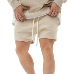 HEARUJOY  -  Summer Casual Pockets Beach Shorts Men Men'S Trend Sports High Street Shorts Cotton Drawcord Plain Gym Shorts Men'S Clothing