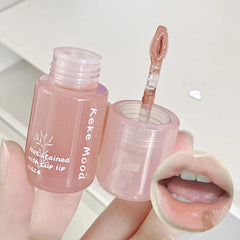 YICKYUE  -  NEW Water Glazed Mirror Lip Gloss Makeup Crystal Jelly Moisturizing Lip Glaze Long Lasting Rose Color Liquid Lipstick Cosmetics