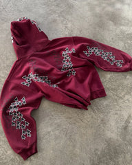 Hearujoy Harajuku Hip Hop High Quality Printing Y2K Zip Up Hoodie Men Women Oversized Hoodie Loose Casual Sweatshirts Streetwear