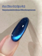 YICKYUE  -  10ml Cat Eye Gel Nail Polish Set 6 Pcs Magnetic Sparkle Diamond Glitter brown golden blue Velvet Ice Jelly Gel Polish