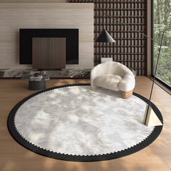 YICKYUE  -  French Style Rugs for Bedroom Fluffy Soft Study Rug Thick Plush Living Room Decoration Round Carpet Washable Cloakroom Floor Mat