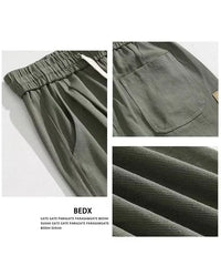 HEARUJOY  -  American high street workwear men spring and autumn new thin retro casual loose straight pants