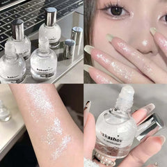 YICKYUE  -  Face Sparkling Highlighter Liquid High Gloss Glitter Body Eye Face Contouring Highlighter Sparkling Waterproof Not Greasy Makeup