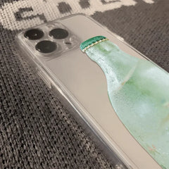 YICKYUE  -  Summer Soda Transparent and Minimalist Phone Case For iPhone 17 16 15 14 13 12 11 Pro MAX XR XS 7 8 Plus 17air 16e Clear Cover