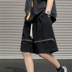 HEARUJOY  -  Drawstring Loose Board Shorts for Men Wide with Pockets Beach Baggy Streetwear Designer Y2k Fashion in Bulk Xxl Man Short Pants