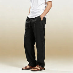 HEARUJOY  -  Straight Leg Casual Pants for Men European American Style Comfort Fit Work Trousers Spring Autumn Office Wear