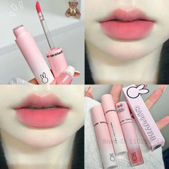 YICKYUE  -  Velvet Matte Lip Mud Lipstick Mousse Chestnut Brown Waterproof Long Lasting Smooth Lip Gloss Women Lip Makeup Korea Cosmetics