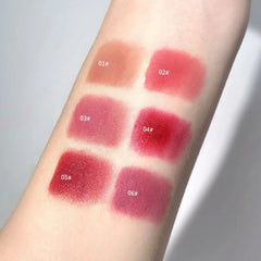 YICKYUE  -  1Pc Velvet Matte Cream Lip Mud Nude Pink Lipstick Moisturizing Lasting Lip Glaze Korean Waterproof Long Lasting Makeup Cosmetics