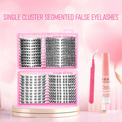 YICKYUE  -  Mixed Segment Manga Eyelashes 10-16mm Fluffy Fairy False Lashes Vivid Daily Volume Lash Extension Makeup For Daily Party Wedding