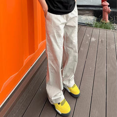 HEARUJOY  -  Spring Autumn Fashion High Waist Solid Men's Clothing Japanese Style Casual All-match Pocket Button Simplicity Young Chic Pants