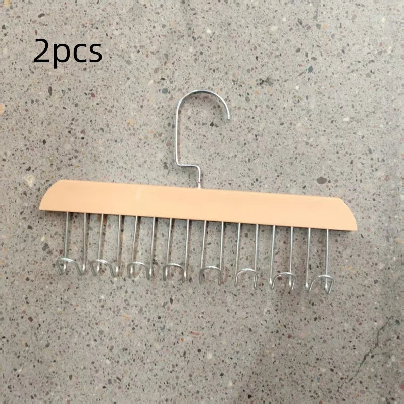 YICKYUE  -  2Pcs/Multifunctional Underwear Hanger Storage Rack for Home and Dormitory, Hooked Wave-Shaped Clothes Drying Rack