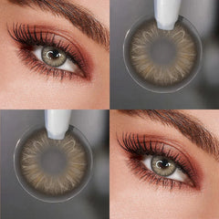 YICKYUE  -  Natural Soft Colored Contact Lenses,  Prescription Lenses, Sensitive Eyes Friendly, for Summer & Autumn Holiday Daily